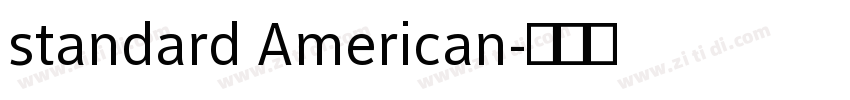 standard American字体转换